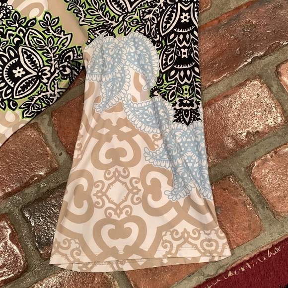 Pull-on, patterned knit dress. - Picture 4 of 5